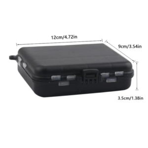 Caja de almacenamiento para anzuelos, plomos y accesorios