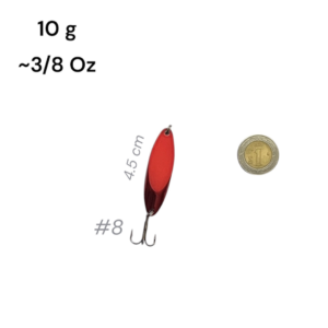 Cucharita metálica 3/8 Oz (10 g) multiespecie