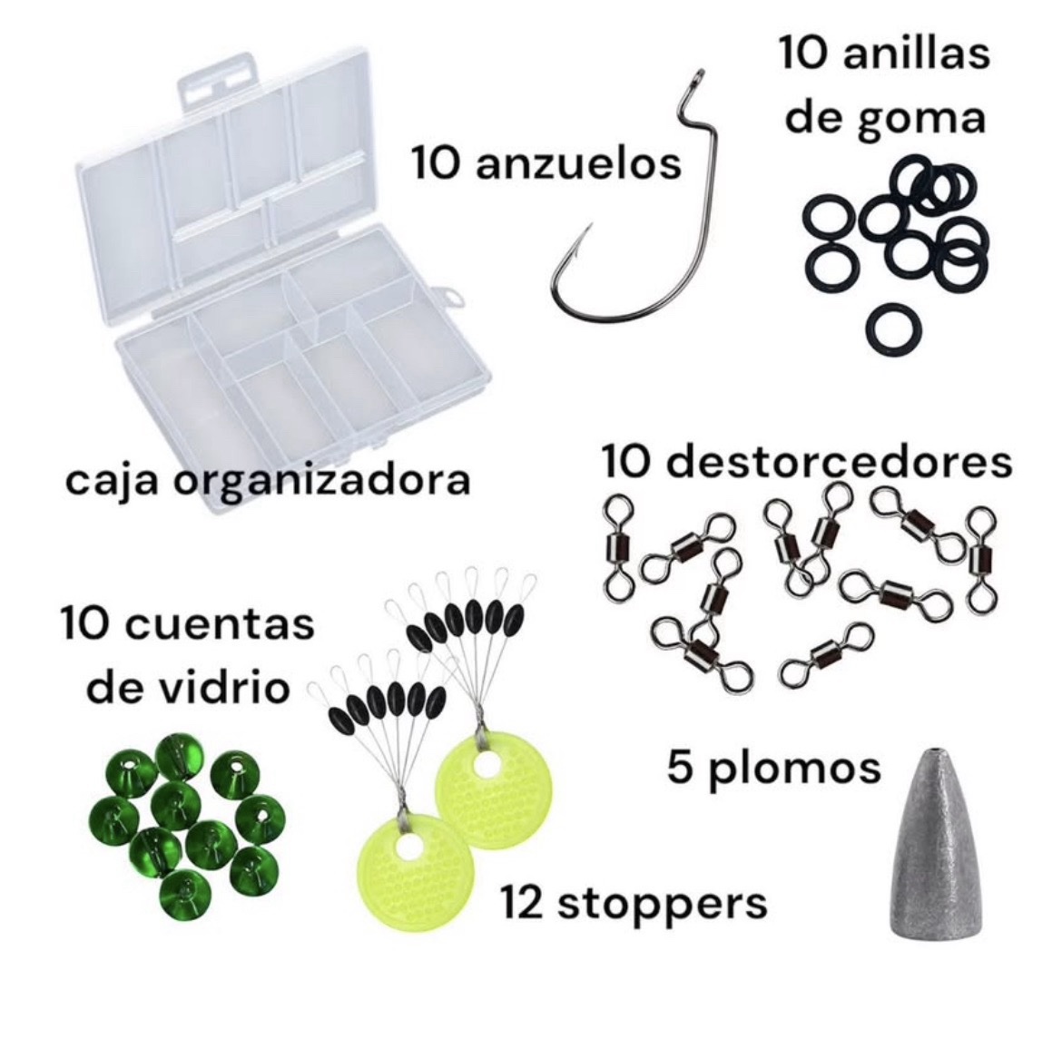 Kit para hacer arreglos de pesca para lobina - Imagen 2