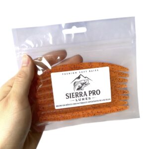 Paquete (8) Senkos 5" Sierra Pro Lures Naranja