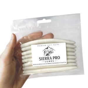 Paquete (8) Senkos 5" Sierra Pro Lures Blanco