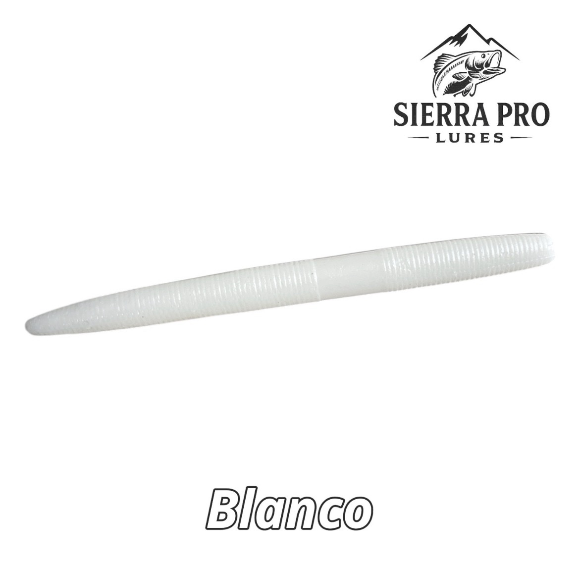 Paquete (8) Senkos 5" Sierra Pro Lures Blanco