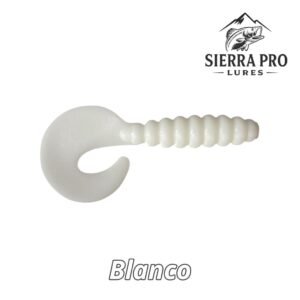 Paquete (8) Grubs 3" Sierra Pro Lures Blanco