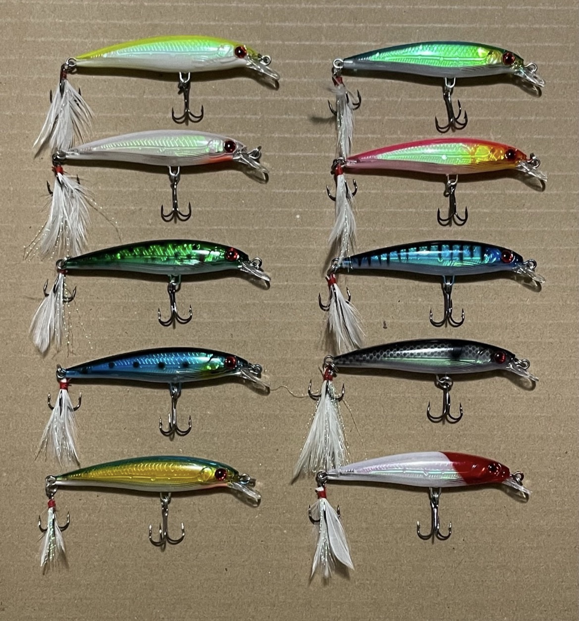 Kit de 10 curricanes para pesca de lobina + caja - Imagen 5