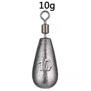 Plomo gota con destorcedor 10 g