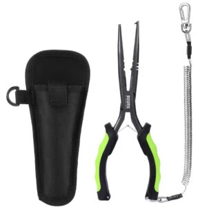 Pinzas de pesca largas con funda