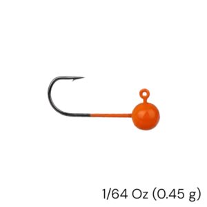 Paquete de 10 jig heads 0.45 g (1/64 Oz) Naranja