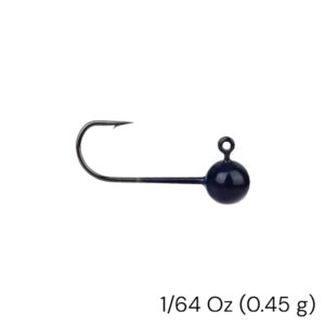 Paquete de 10 jig heads 0.45 g (1/64 Oz) Negro