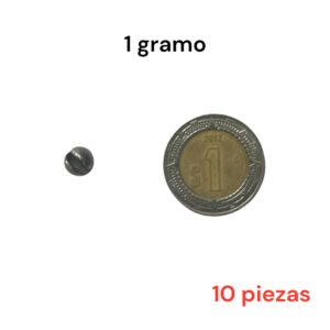 Plomos de pellizco 1 g (paquete con 10)