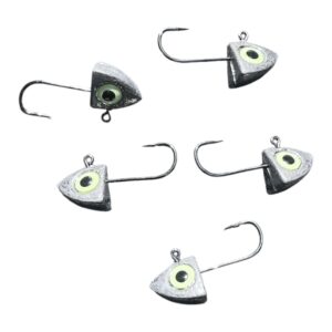 Paquete de 5 jig heads 6 g (ojos fosforescentes)
